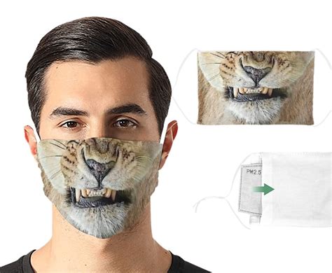 Lion Face Mask Realistic Face Mask Animal Teeth Mask Big - Etsy