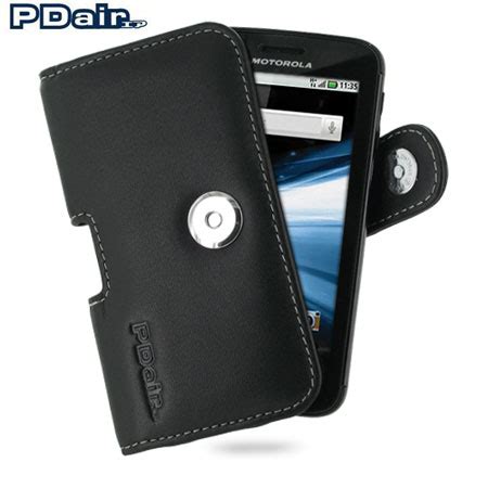 Pdair Horizontal Leather Case Motorola Atrix