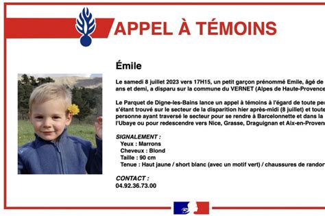 Disparition d Émile un mois après ce que l on sait sur cette