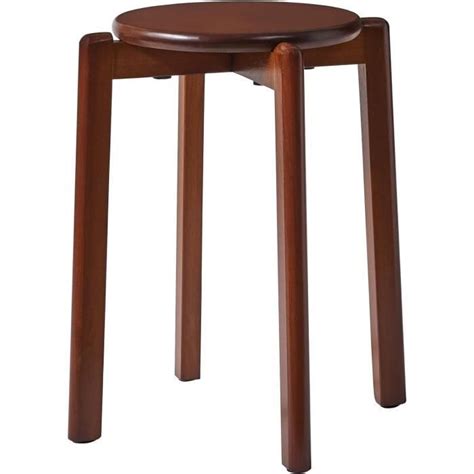 Chaise Tabouret Empilables Tabouret De Bar Rond Structure En Bois