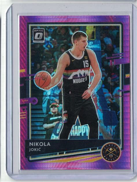 Panini Optic Pink Hyper Prizm Nikola Jokic Denver Nuggets