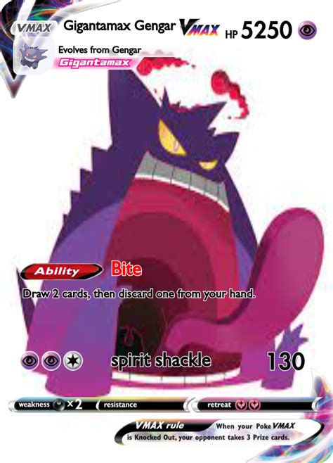 Gigantamax Gengar - PokeCardMaker