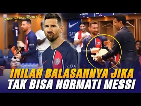 Permalukan Boss Psglihat Saat Lionel Messi Dapat Piala Tapi Gak Mau