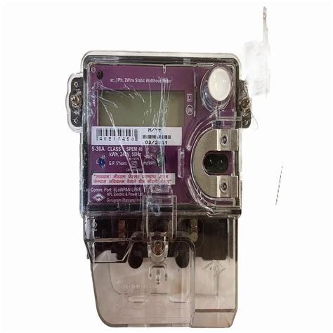 Hpl Single Phase Static Watthour Meter Model Name Number Spem At