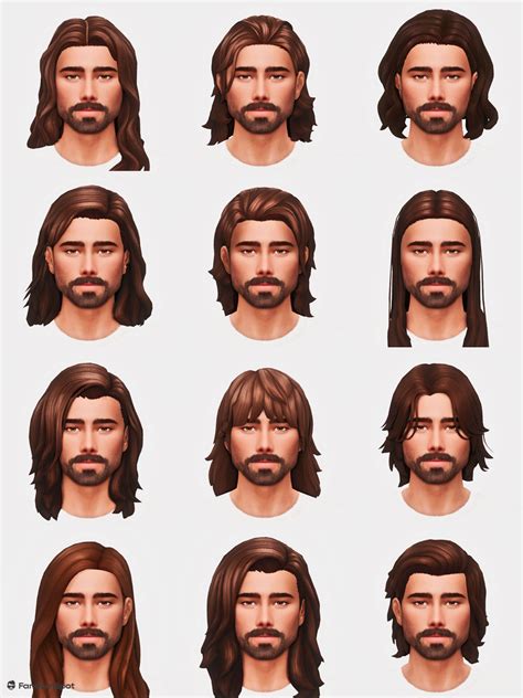 straight male hair sims 4 maxis match 1