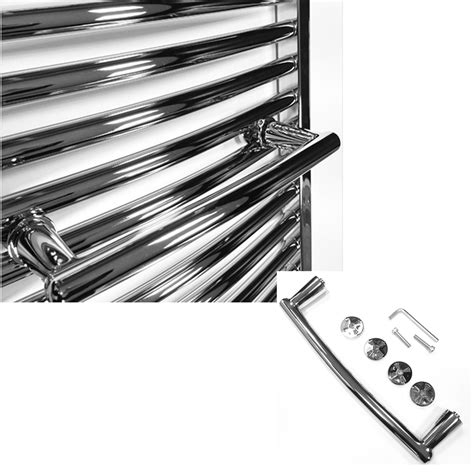 Curved towel bar 300mm chrome