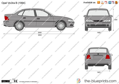 The Vector Drawing Opel Vectra B