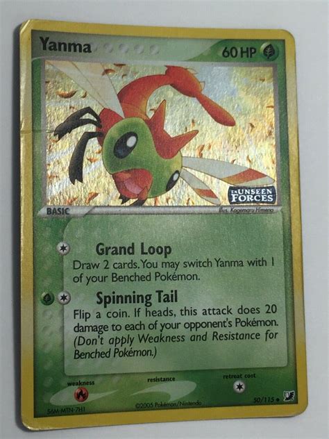 Yanma Reverse Holo Prices Pokemon Unseen Forces Pokemon Cards