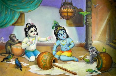 Download Little Krishna Balaram Wallpaper - WallpapersHigh