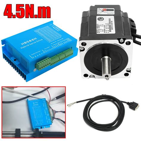 Cnc Hss86 Hybrid Driver Servo Stepper Motor 4 5n M Closed Loop Motor Coding Line In Motor Driver