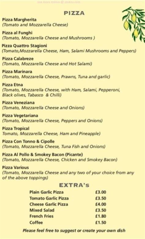 Online Menu of Mambo Ristorante Italiano & Pizzeria Restaurant, Irlam, United Kingdom, M44 5BE ...