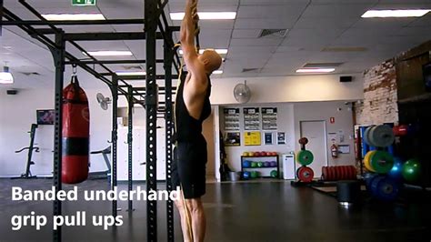 Banded Underhand Grip Pull Up Youtube