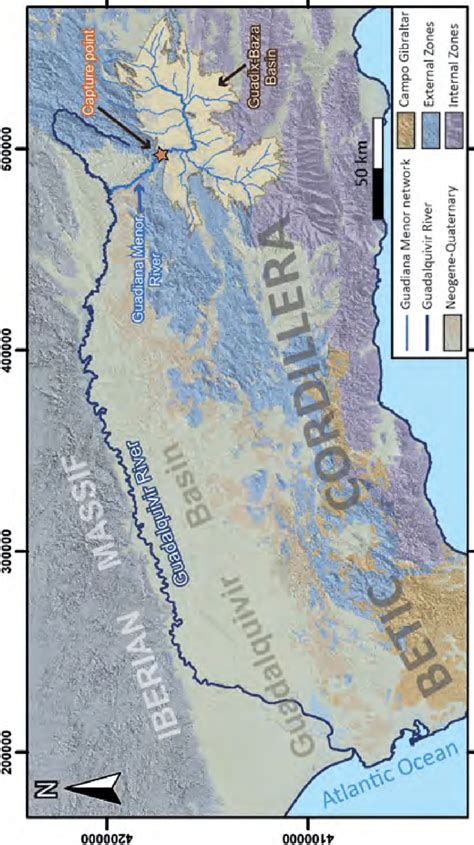 Map Of The Central And Western Betic Cordillera Showing The Location Of