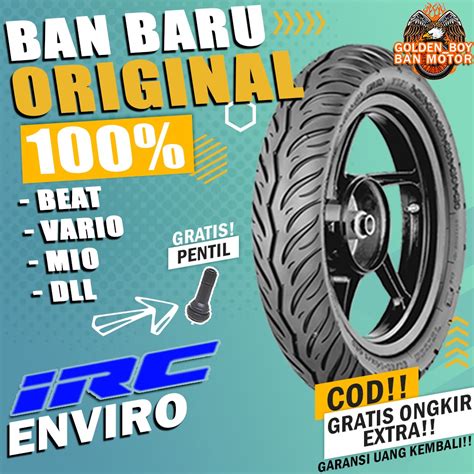 Jual Ban Motor Matic Tubles Beat Irc Enviro Ring 14 Tubles Sepasang