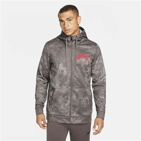 Nike Therma Fit Story Pack Full Zip Training Hoodie In Grey In Gray