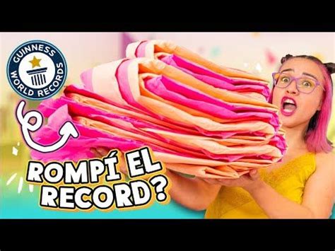 ROMPÍ EL RECORD GUINNESS MÁS IMPRESIONANTE Doblando papel