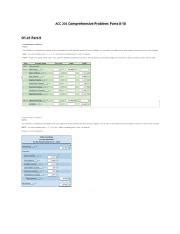 Comprehensive Problem Parts Accounting Review Practice Course