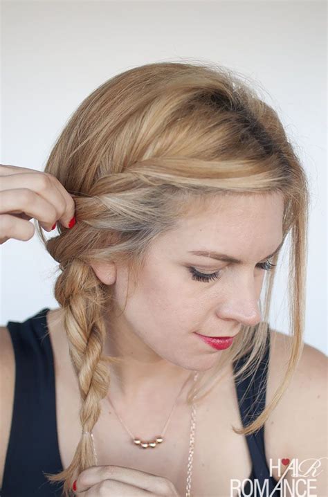 Easy Twisted Ponytail Hairstyle Tutorial Hair Romance Side Ponytail