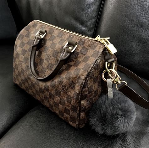 Louis Vuitton Speedy B 25 In Damier Ebene Louis Vuitton Handbags