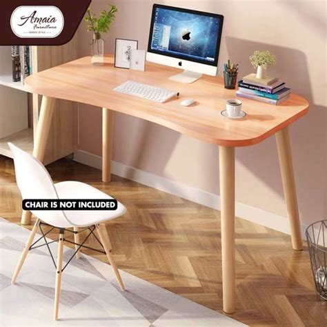 Amaia Furniture Best Seller Natural Pine Wood Computer Study Desk