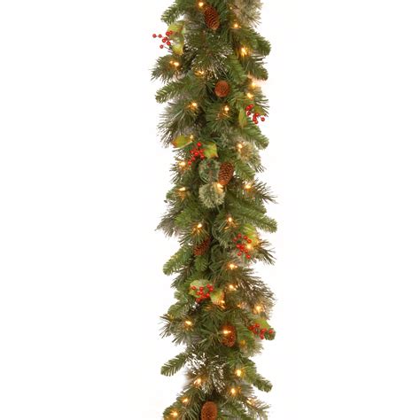 National Tree Company Pre Lit Artificial Christmas Garland Green