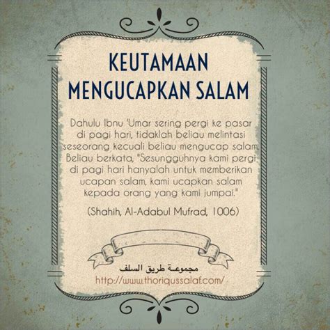 Tantangan Gurusiana Ke 60 KEUTAMAAN SALAM