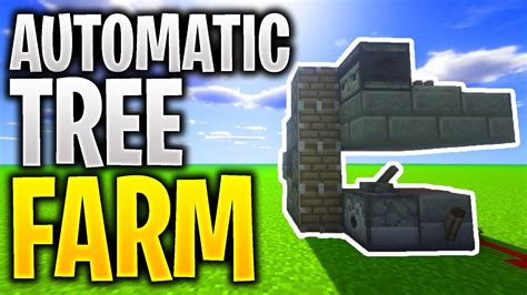 Easy Automatic Tree Farm Minecraft