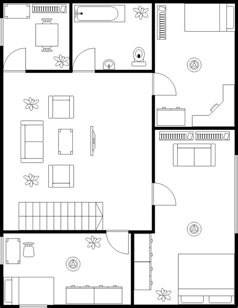 Floor Plan For Simple House - House Plans