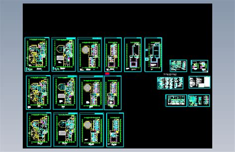 培训中心综合楼电气施工图autocad 2000模型图纸下载 懒石网