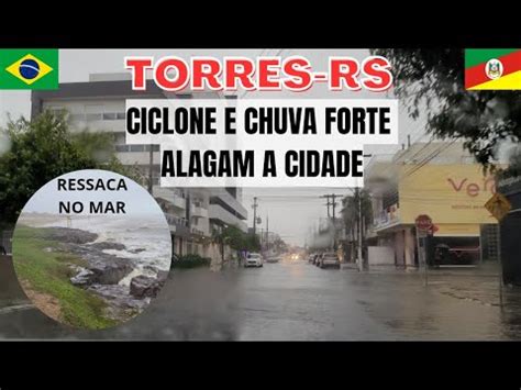 CICLONE NO RS CAUSA CHUVA FORTE VENTOS DE 80KM H E ALAGAMENTOS NA