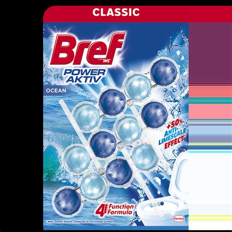 Bref Power Aktiv Ocean Odorizant Pentru Toaleta 3 X 50g