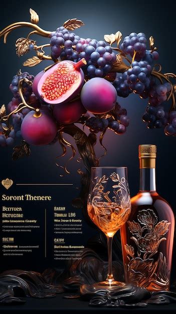 Premium Photo Colorful Premium Fruit Brandy With A Luxurious Purple