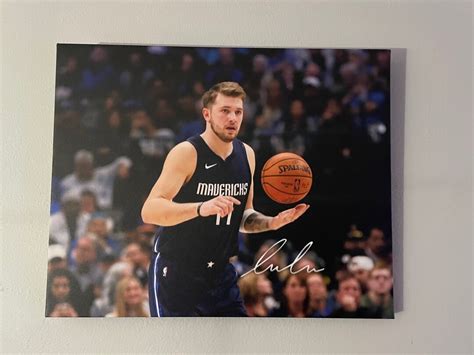 2023 Luka Doncic Mavericks Lithograph Art 16x20 Canvas Facsimile