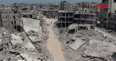 Gaza la distruzione delle città di Khan Younis e Rafah dopo attacchi