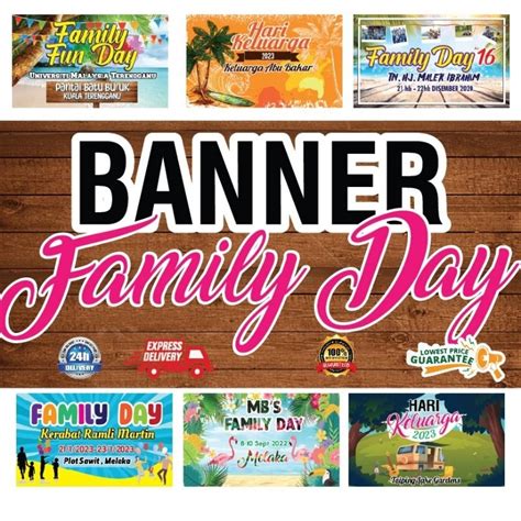 BANNER FAMILY DAY PELBAGAI DESIGN | Shopee Malaysia