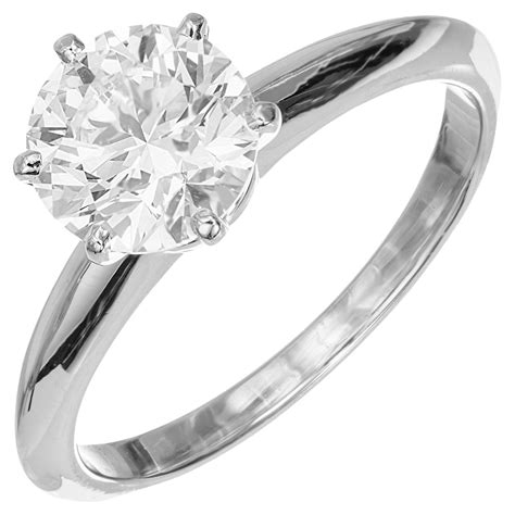 Tiffany And Co 1 40 Carat Cushion Cut Diamond Platinum Solitaire Ring