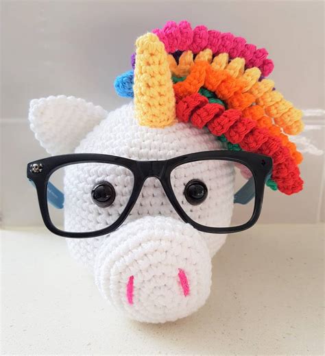 Hand Crocheted Glasses Holder Felt