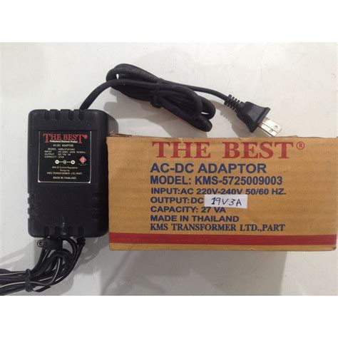 The Best Adapter Kms 5725009003 อแดปเตอร์ แปลงไฟ 220v 240v Ac Dc 19v 3a Shopee Thailand