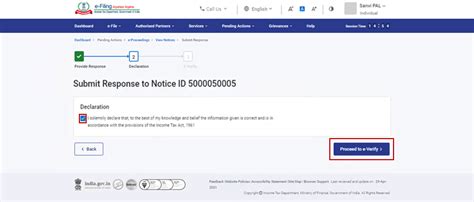 E Proceedings User Manual Income Tax Department