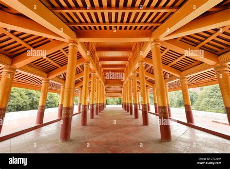 Interior Of The Mandalay Palace Myanmar The Last Royal Palace Of The