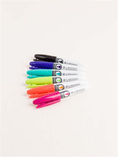 Mini Dry Erase Markers, Set of 6 – U Brands