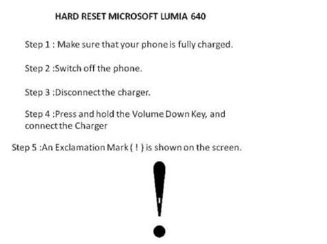 Microsoft Lumia 640 Hard Factory Reset YouTube