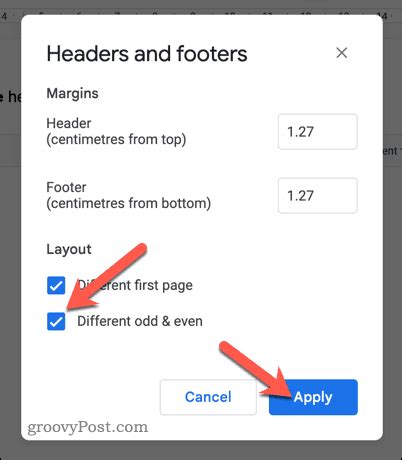 How To Use Different Headers And Footers In Google Docs