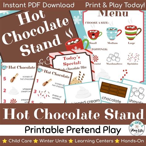 Hot Chocolate Pretend Play Hot Cocoa Dramatic Play Preschool Centers Early Learning