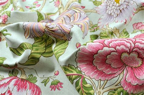 Dekostoff Deluxe Tropische Blumen Rosa Gr N