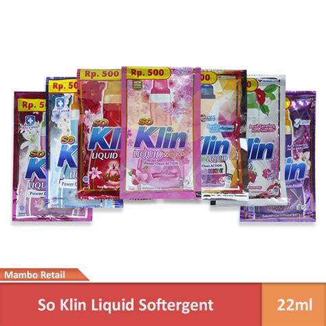 Jual So Klin Sabun Cuci Detergent Liquid Renceng Isi Sachet X Ml