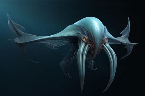 Premium Photo | Vampire squid deep sea creature