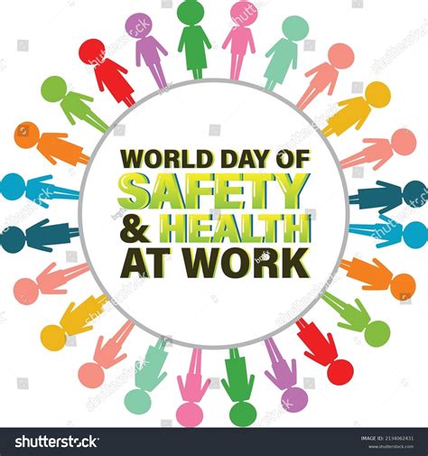 Poster Design World Day Safety Health Stock Vector Royalty Free