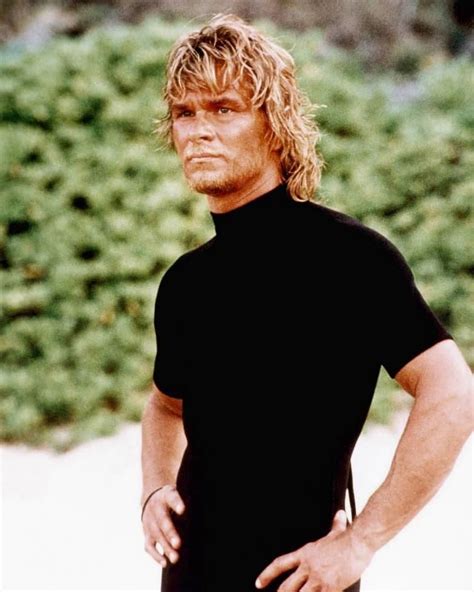 Patrick Swayze On The Beach As Bodhi In The Classic Action Movie Point