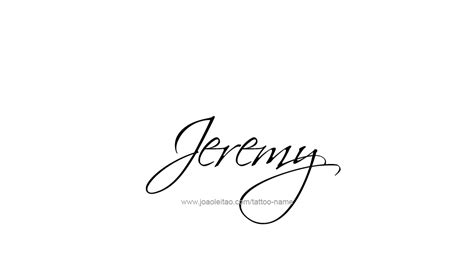 Jeremy Name Tattoo Designs